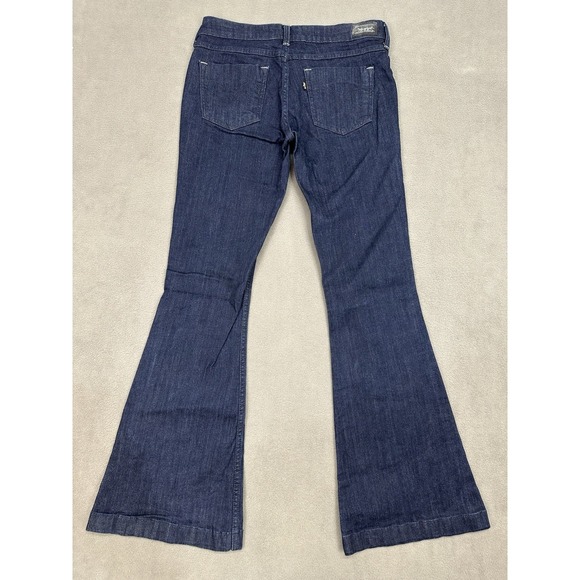 Vtg Y2K‎ Levi's Superlow Bootcut Womens 9M Jeans Flare Leg Patch Pockets Stretch - Picture 13 of 16